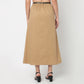 Cotton High Rise Skirt