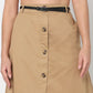 Cotton High Rise Skirt