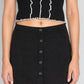 A-Line Skirt With Buttons Detail