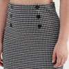 Checkered Slim Fit Skirt