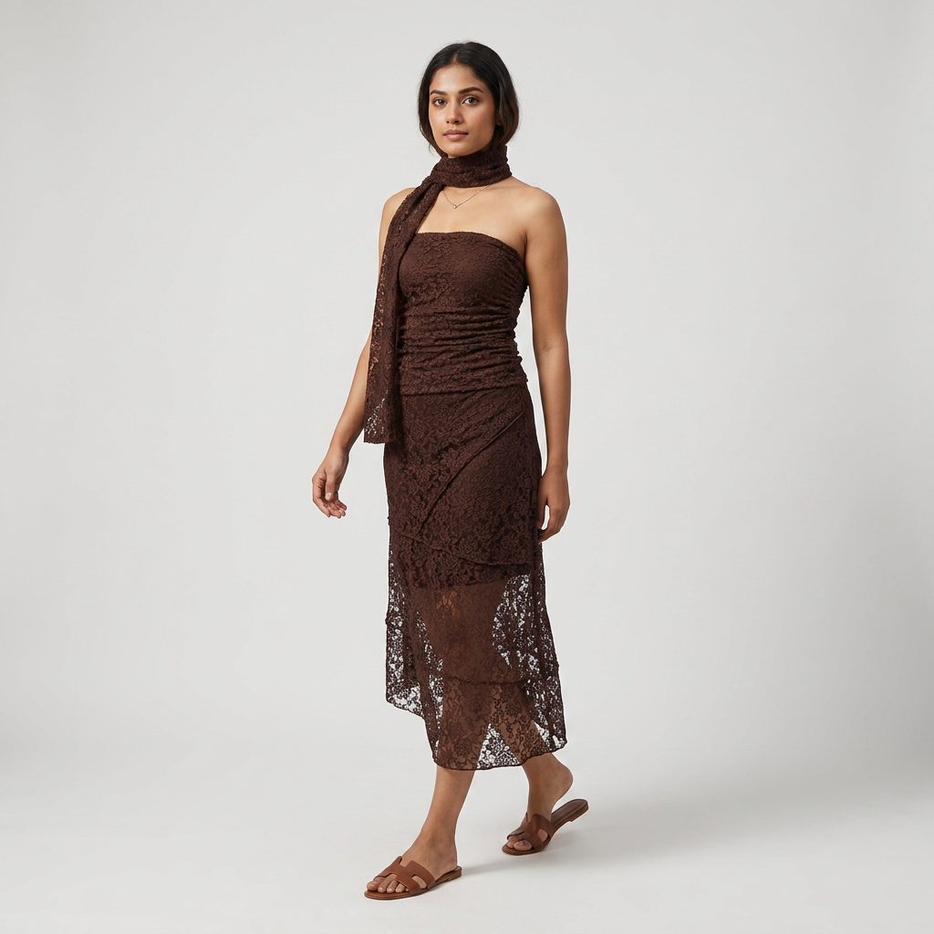 Solid Flared Mid Rise Skirt