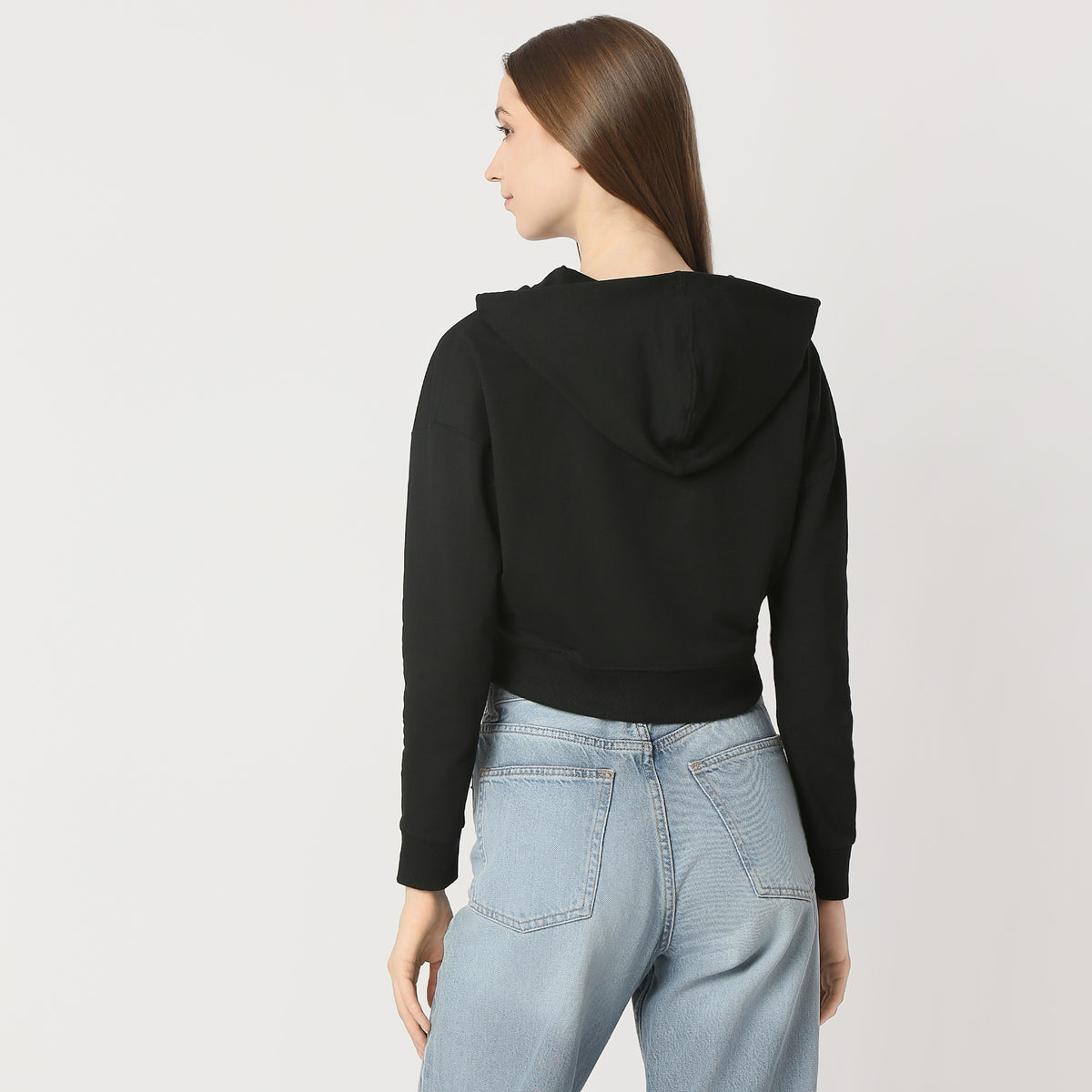 Regular Fit Solid Regular Length Sweatshirt