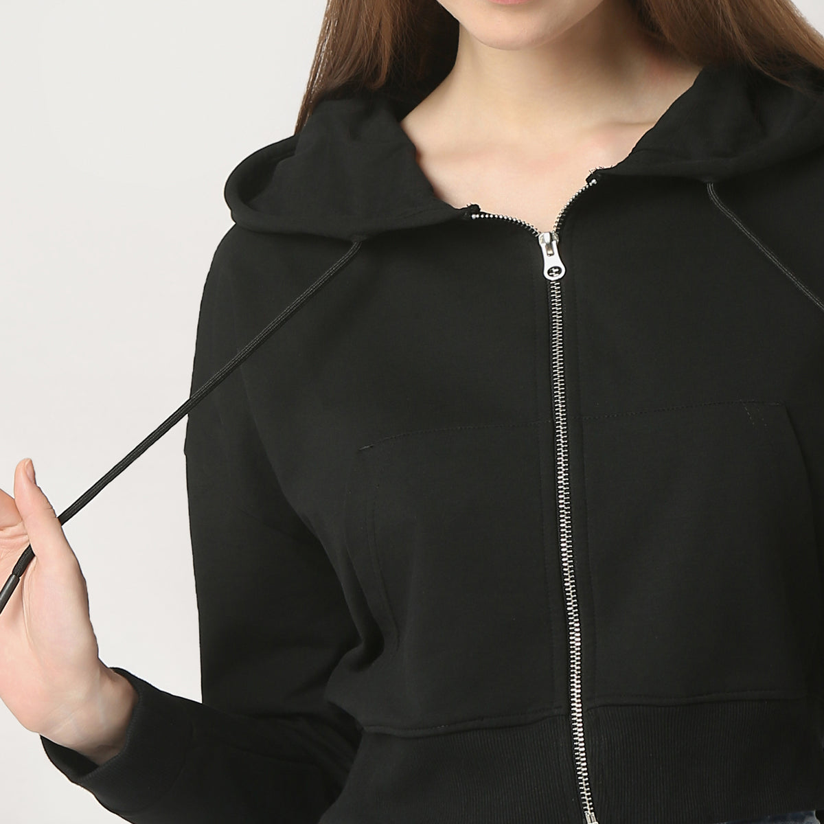Regular Fit Solid Regular Length Sweatshirt