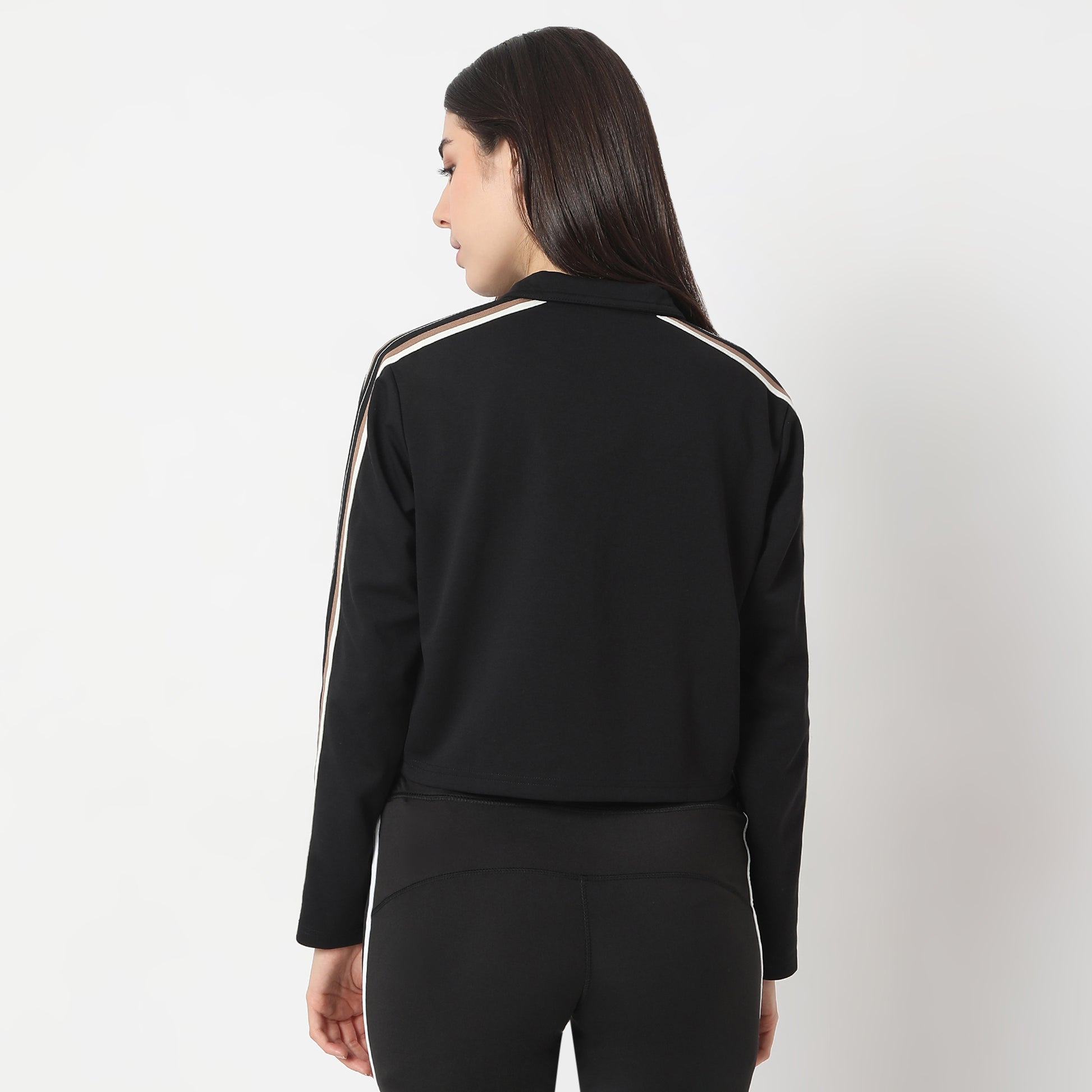 Regular Fit Solid Sweatshirt