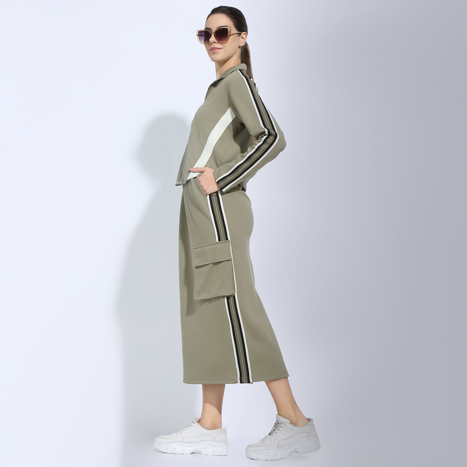 Regular Fit Solid Sweatshirt