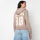 Oversize Sweatshirt With Graphic Print On Chest And Sleeve