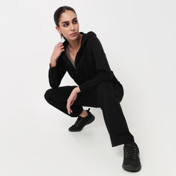 Solid Sweatshirt With Front Zipper