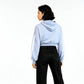 Cotton Oversize Sweatshirt With Front Zipper