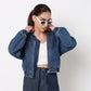 Denim Zipper Casual Jacket
