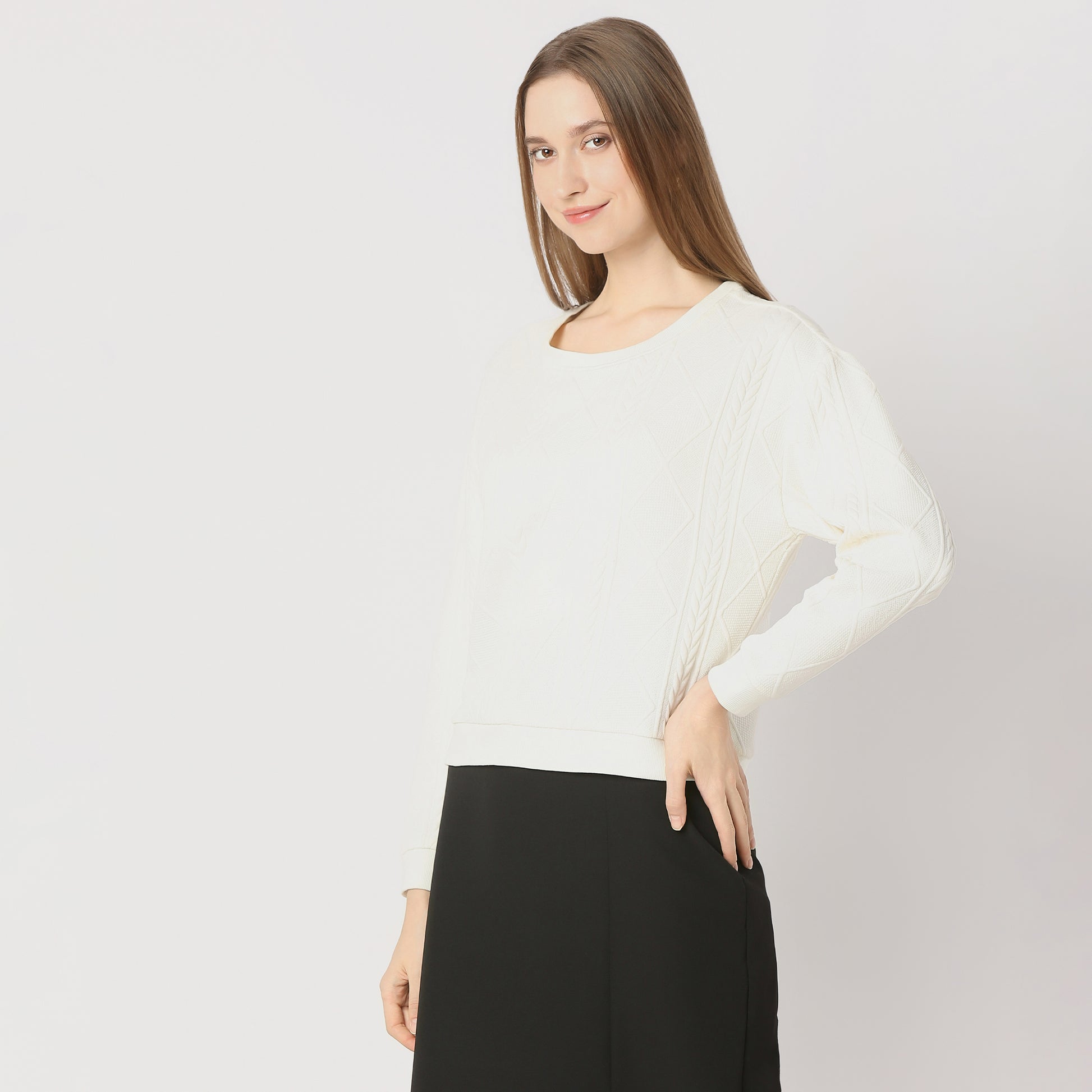 Boxy Fit Solid Regular Length Sweat Tee