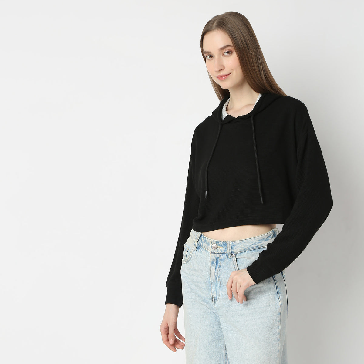 Oversize Cropped Sweat Tees