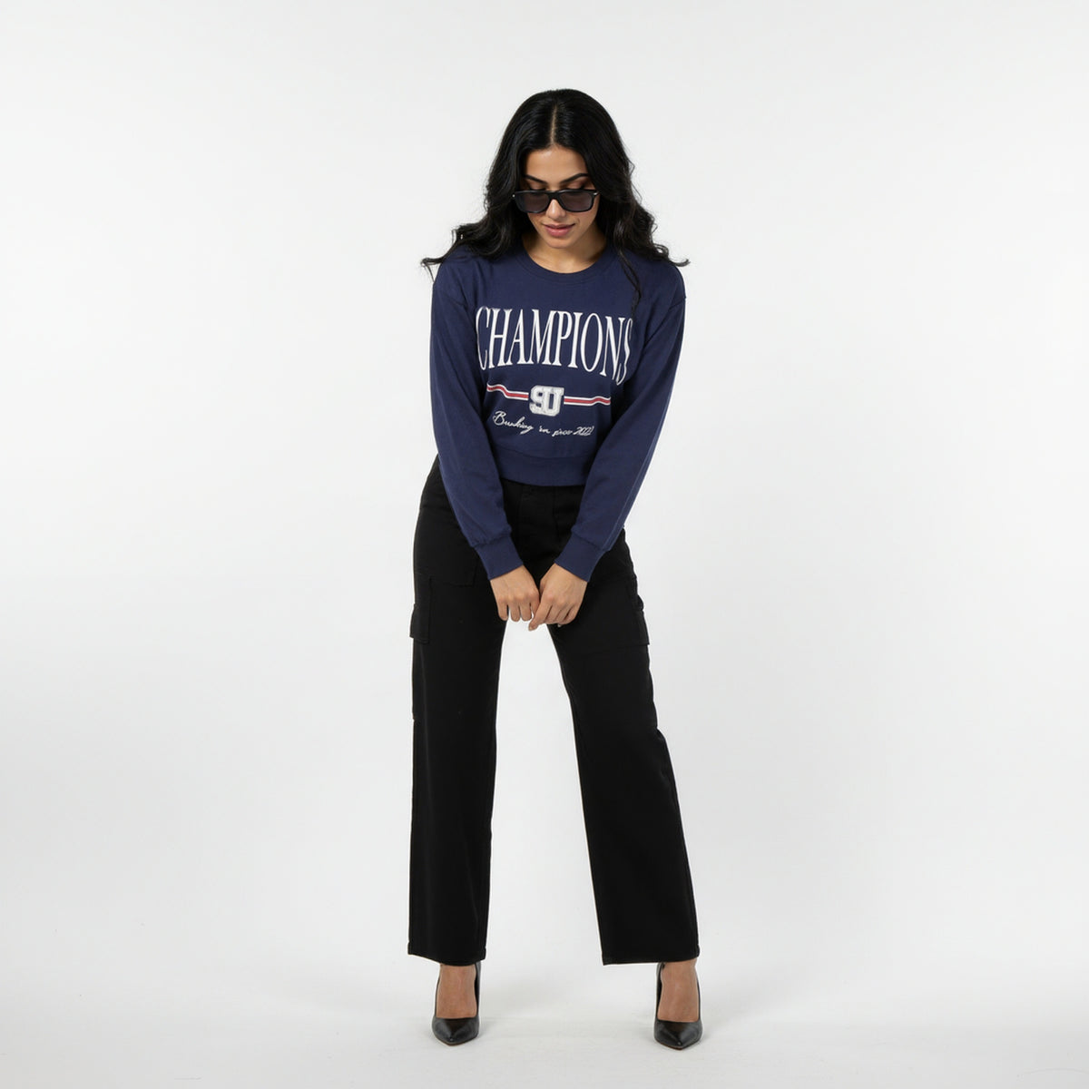 Oversize Cotton Graphic Sweat Tee