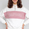 Young Women Sweat Tee With Contrast Colour Blocked Panel With Embroidery