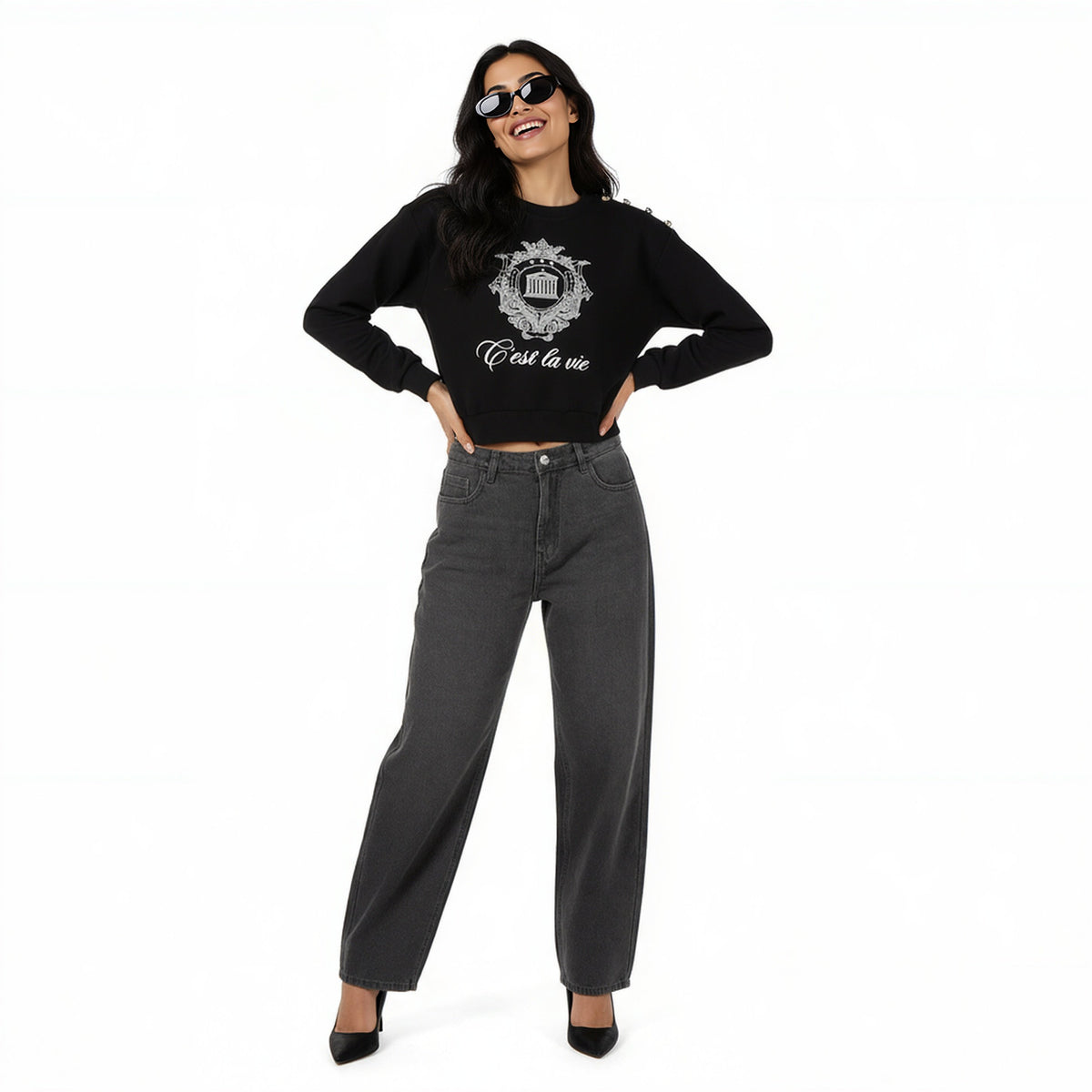 Cotton Graphic Sweat Tee