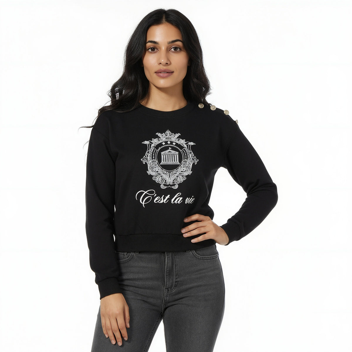 Cotton Graphic Sweat Tee