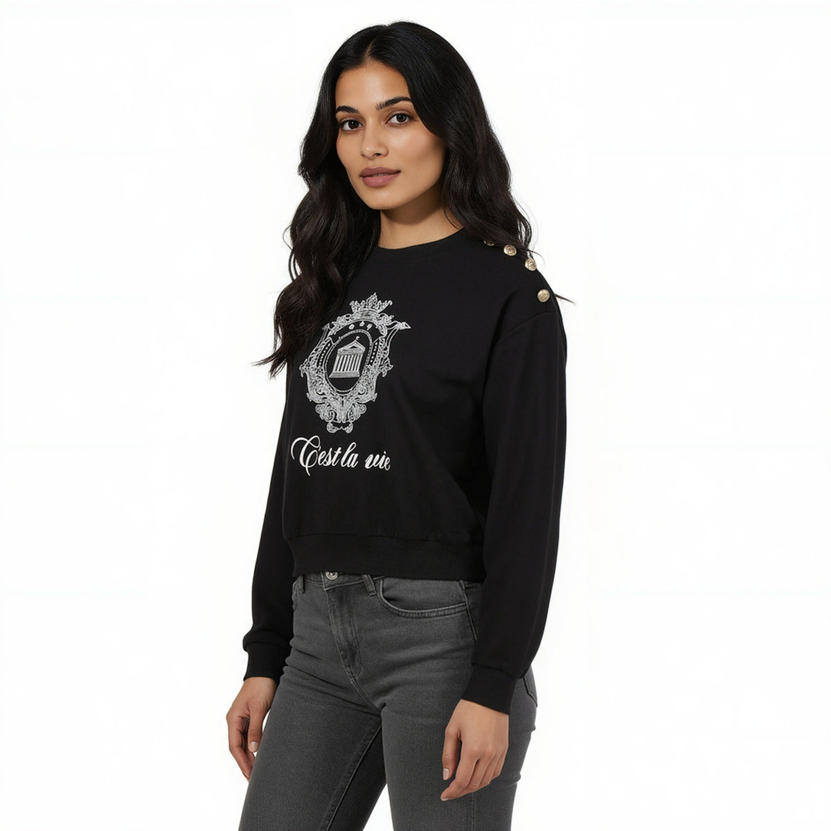 Cotton Graphic Sweat Tee