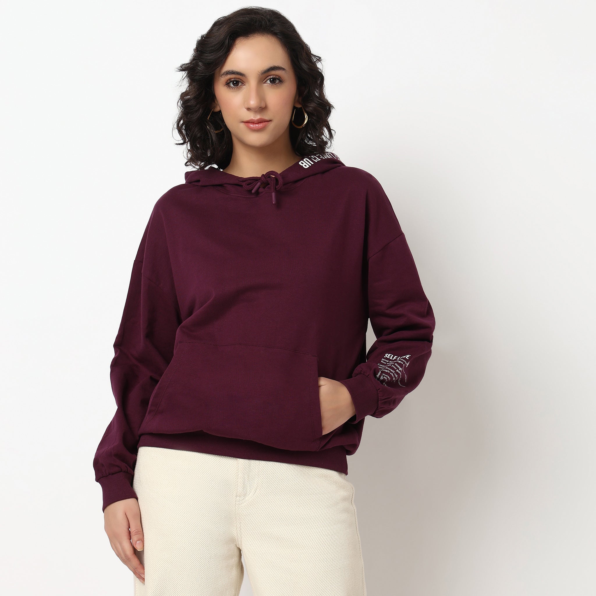 Buy Women Oversize Graphic Full Sleeve Sweat Tee  - Style Union