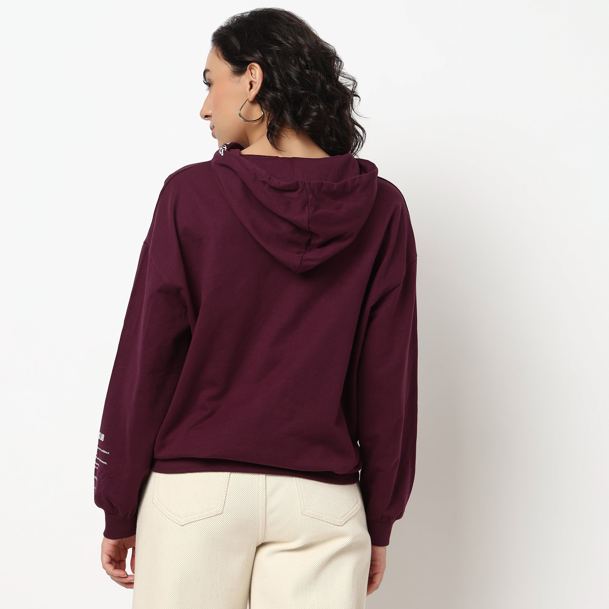 Buy Women Oversize Graphic Full Sleeve Sweat Tee  - Style Union