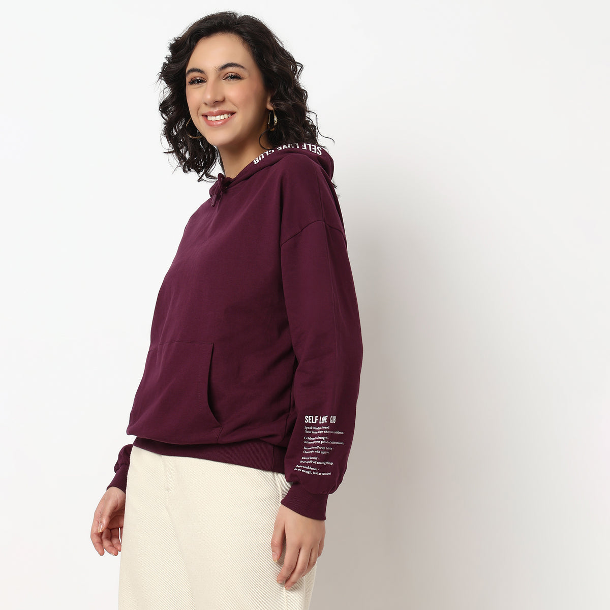 Buy Women Oversize Graphic Full Sleeve Sweat Tee  - Style Union