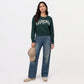 Cotton Printed Oversize Sweatshirt