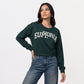 Cotton Printed Oversize Sweatshirt