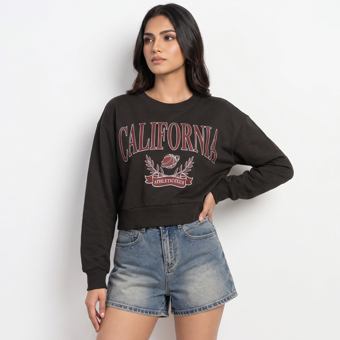Cotton Graphic Oversized Sweat Tee