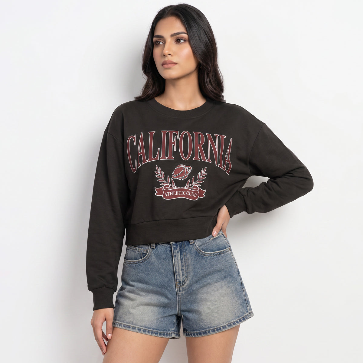Cotton Graphic Oversized Sweat Tee