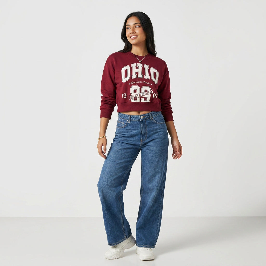 Cotton Graphic Oversized Sweat Tee