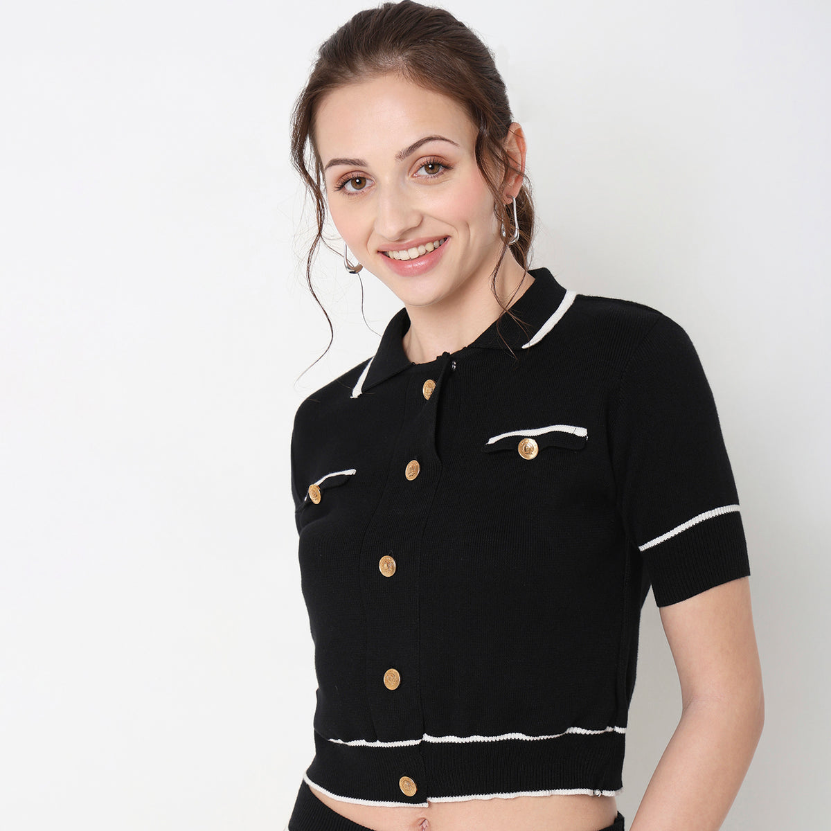 Slim Fit Solid Top