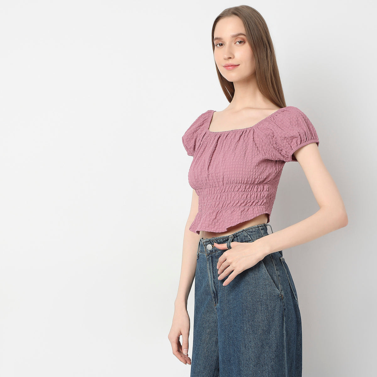 Relaxed Fit Solid Top