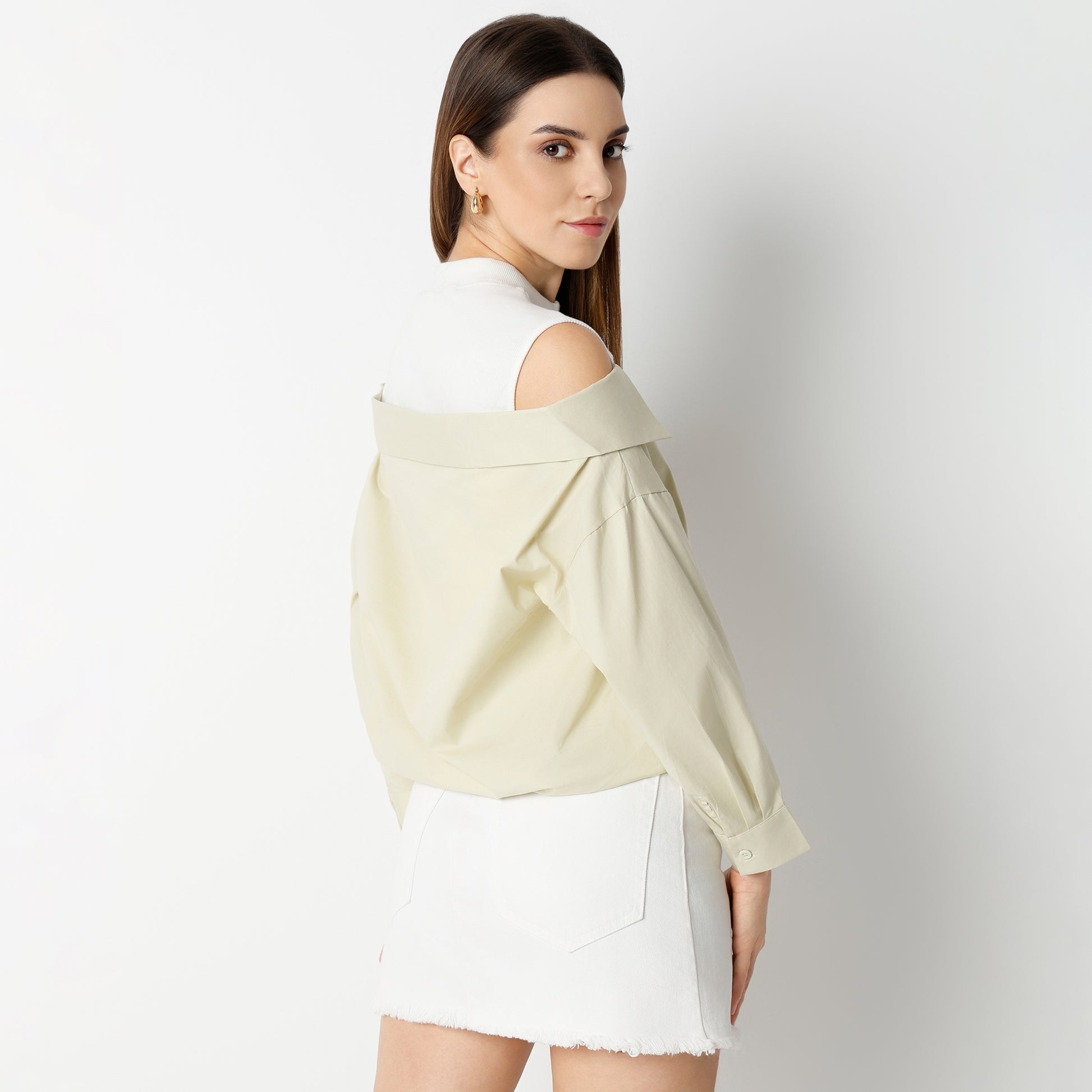 Regular Fit Solid Regular Length Top