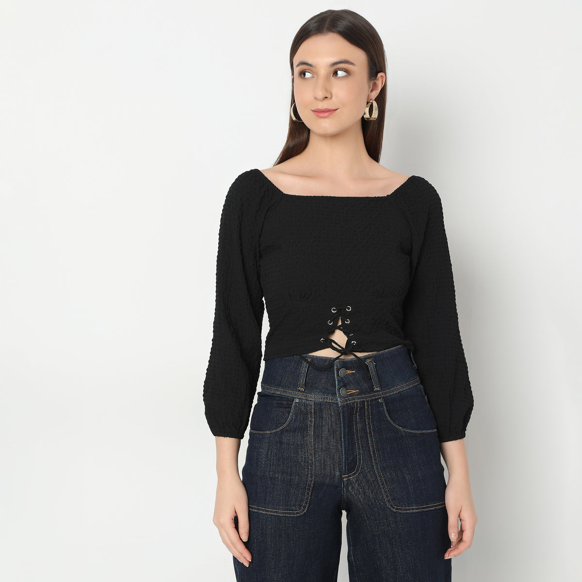 Regular Fit Solid Top