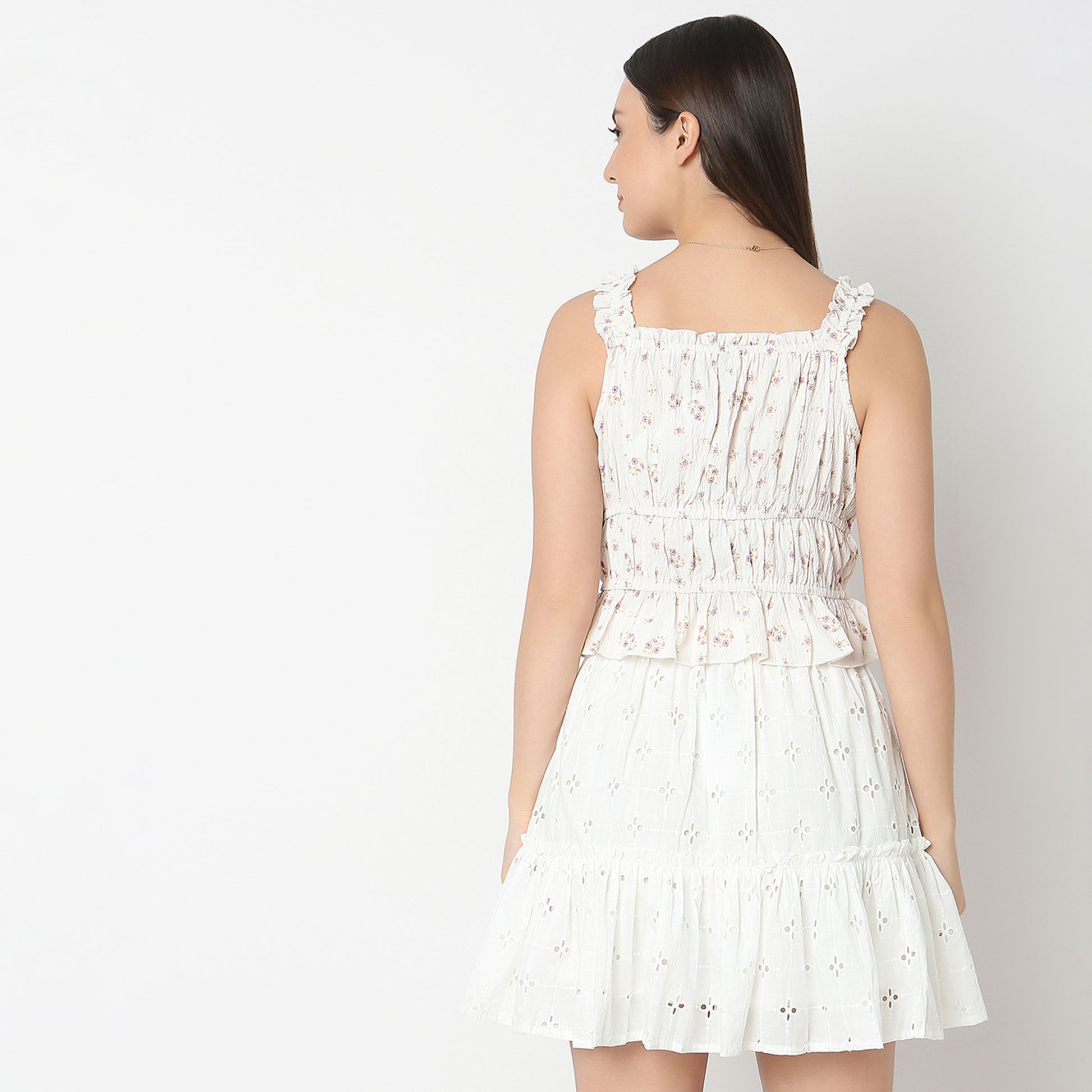 Regular Fit Printed Dress