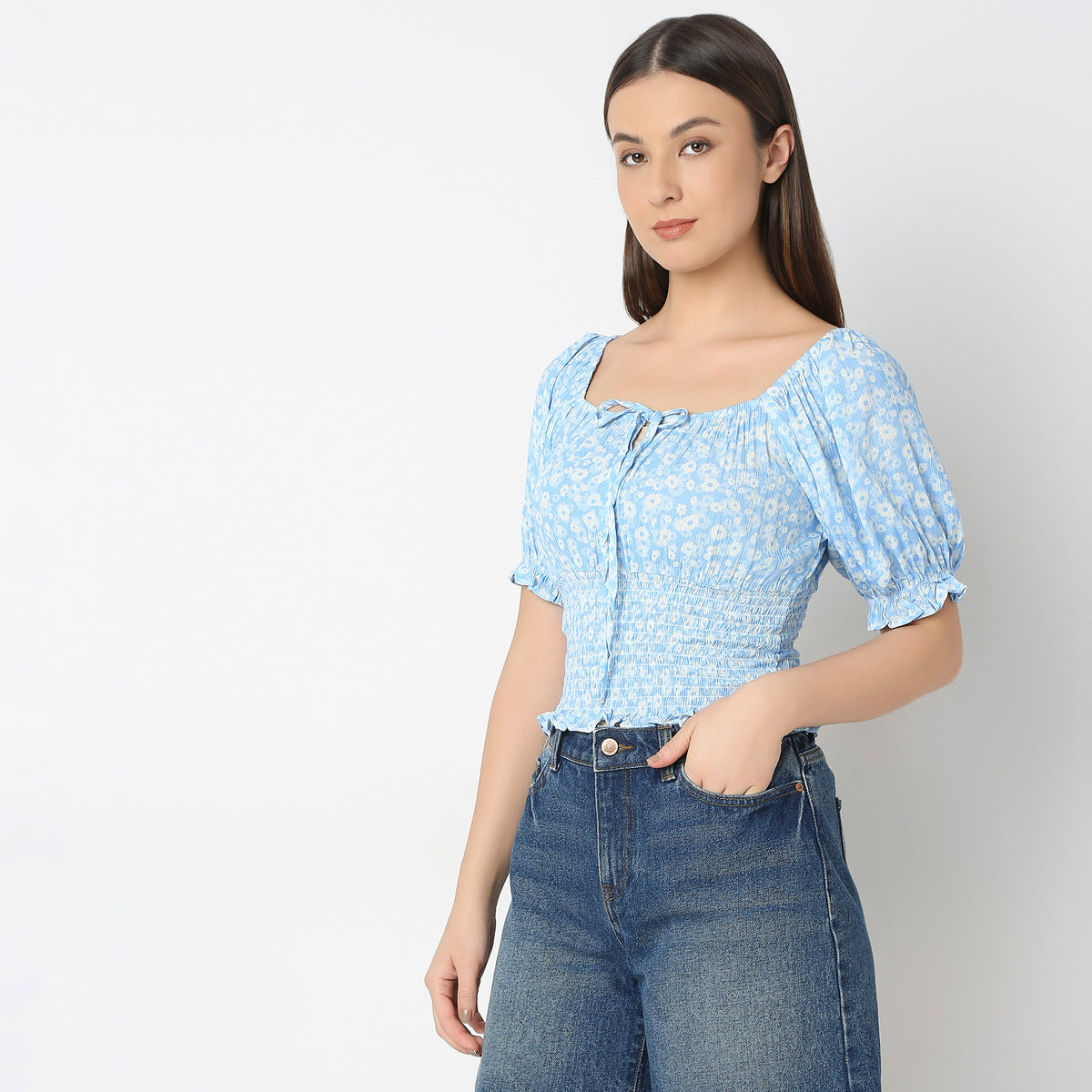 Regular Fit Printed Top