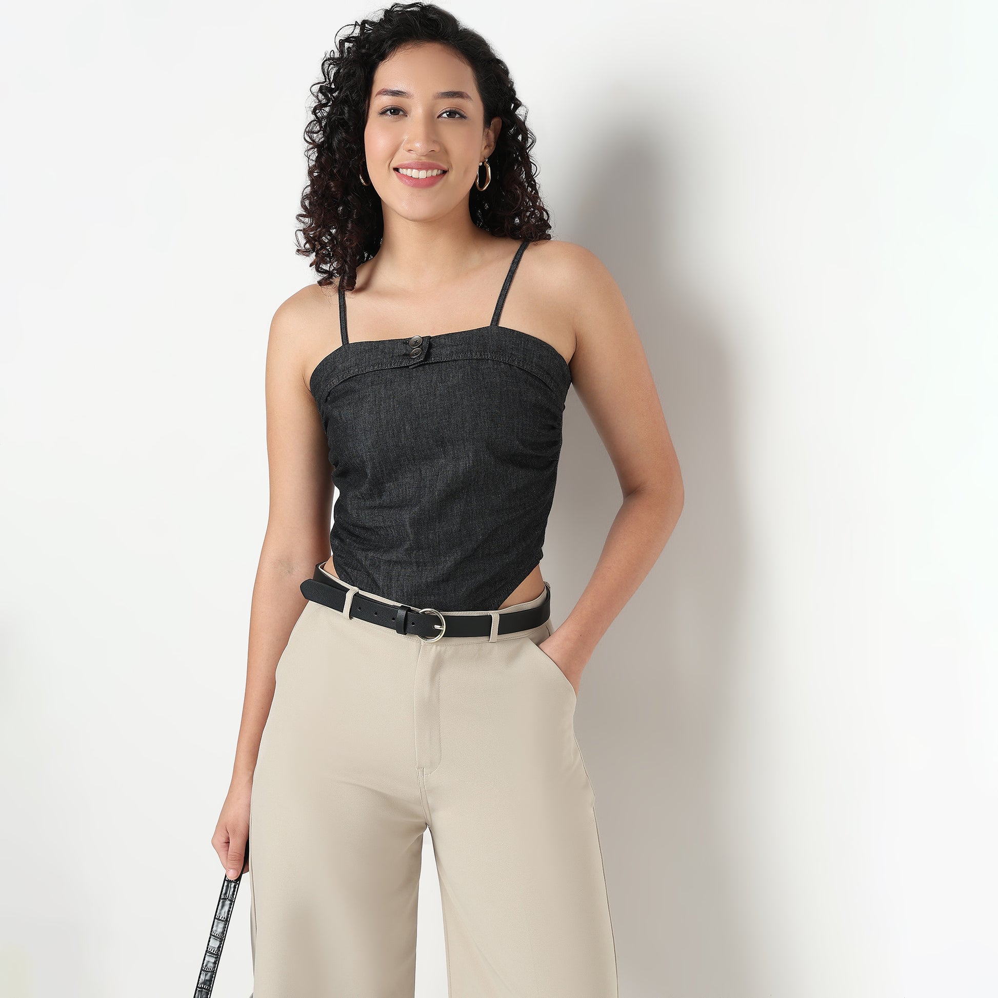 Cotton Fabric Crop Top