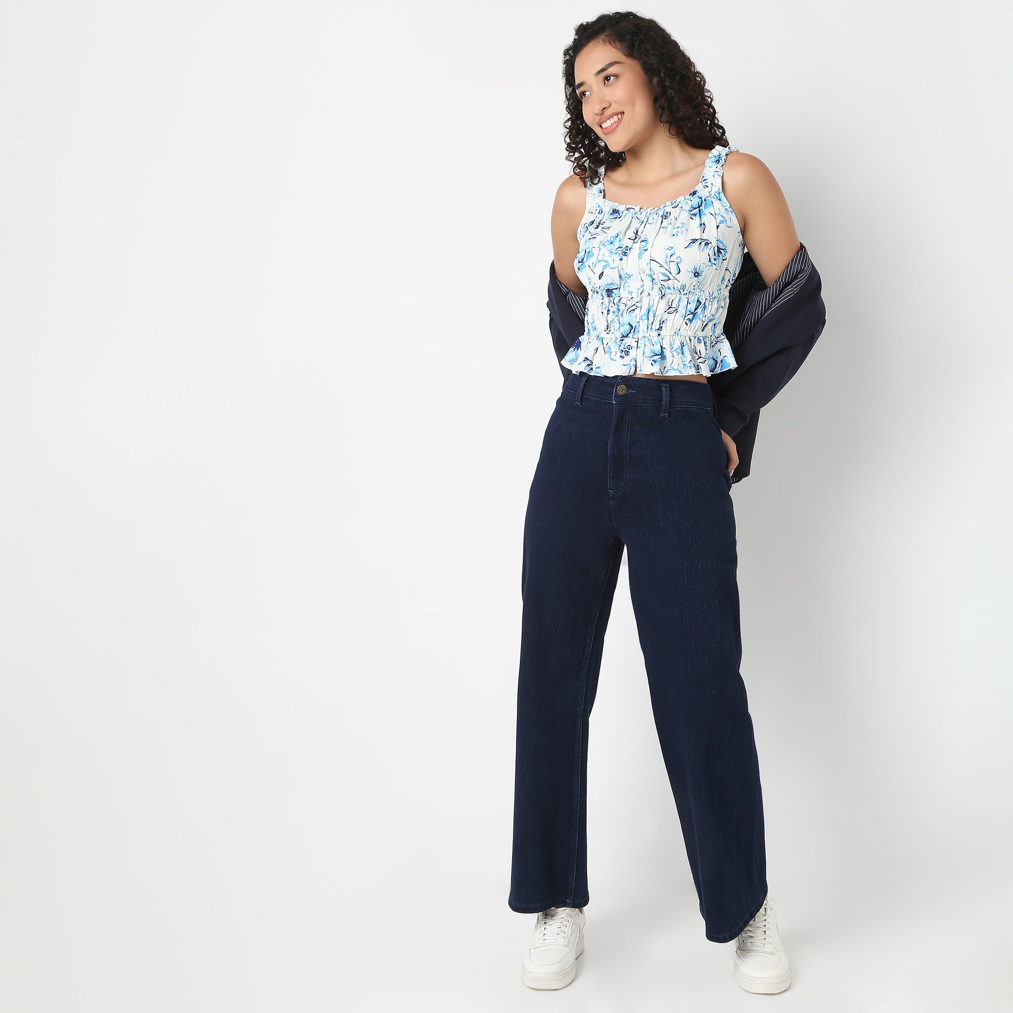 Young Women Top, Sleeveless Printed Top.