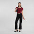 Smocking Detail Square Neck Cropped Top