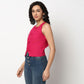 Buy Women Slim Fit Solid Sleeveless Top  - Style Union