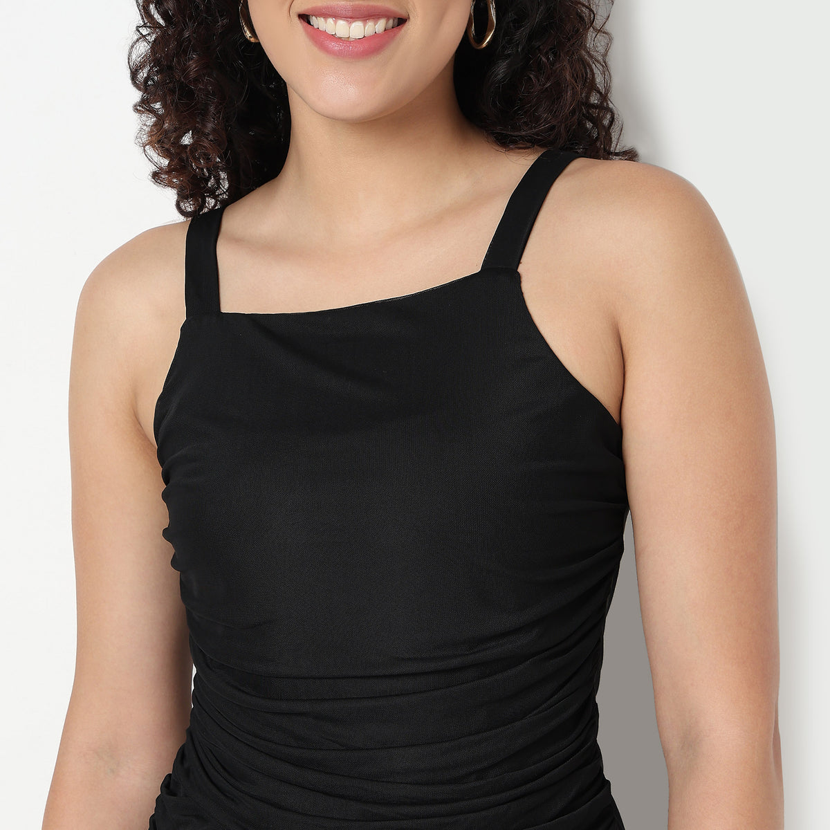 Buy Women Slim Fit Solid Sleeveless Top  - Style Union