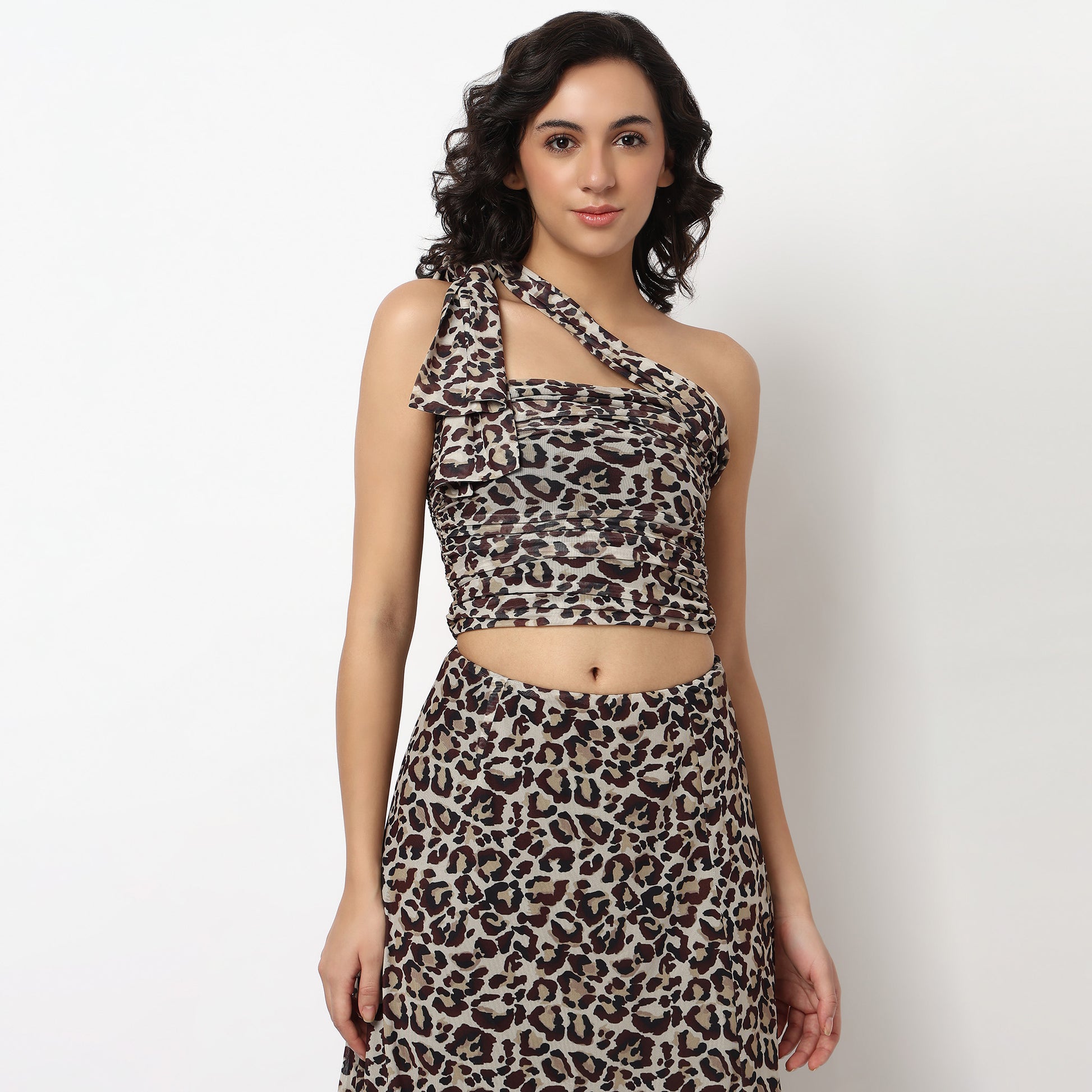 Buy Women Slim Fit Animal Print Sleeveless Top  - Style Union