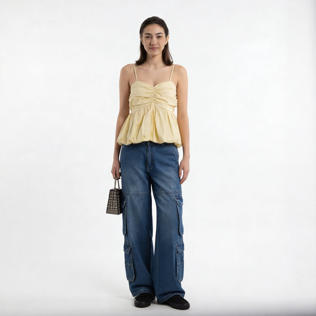 Cotton Slim Fit Crop Top