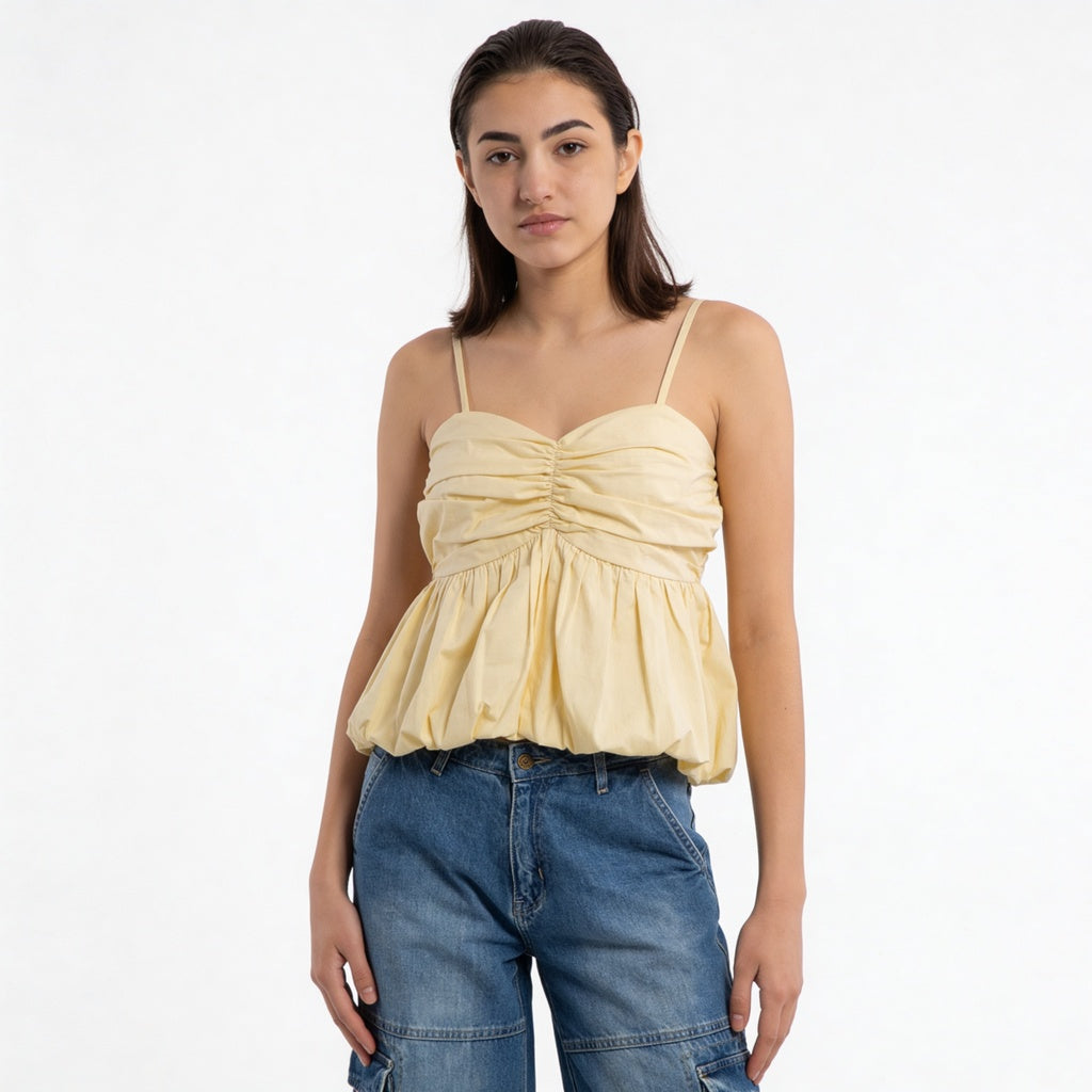 Cotton Slim Fit Crop Top