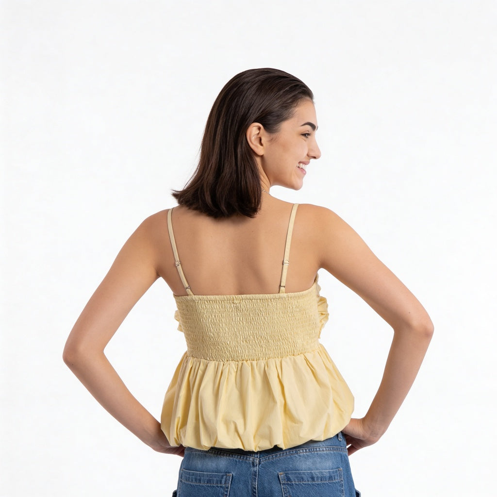 Cotton Slim Fit Crop Top