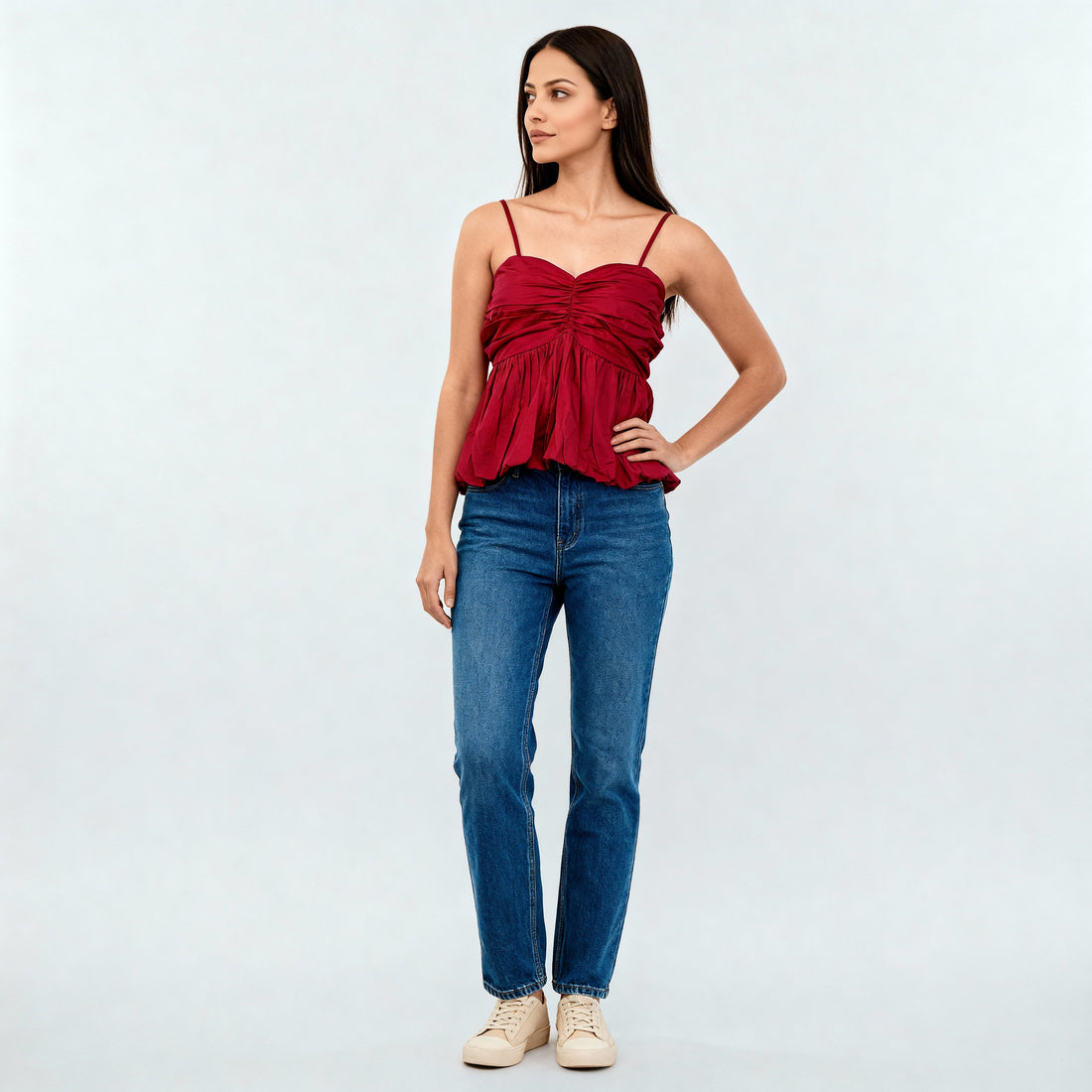 Cotton Slim Fit Crop Top