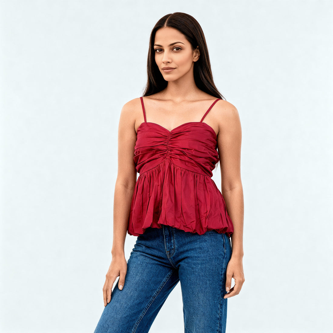 Cotton Slim Fit Crop Top