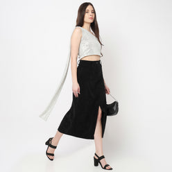 One Shoulder Embellished Top