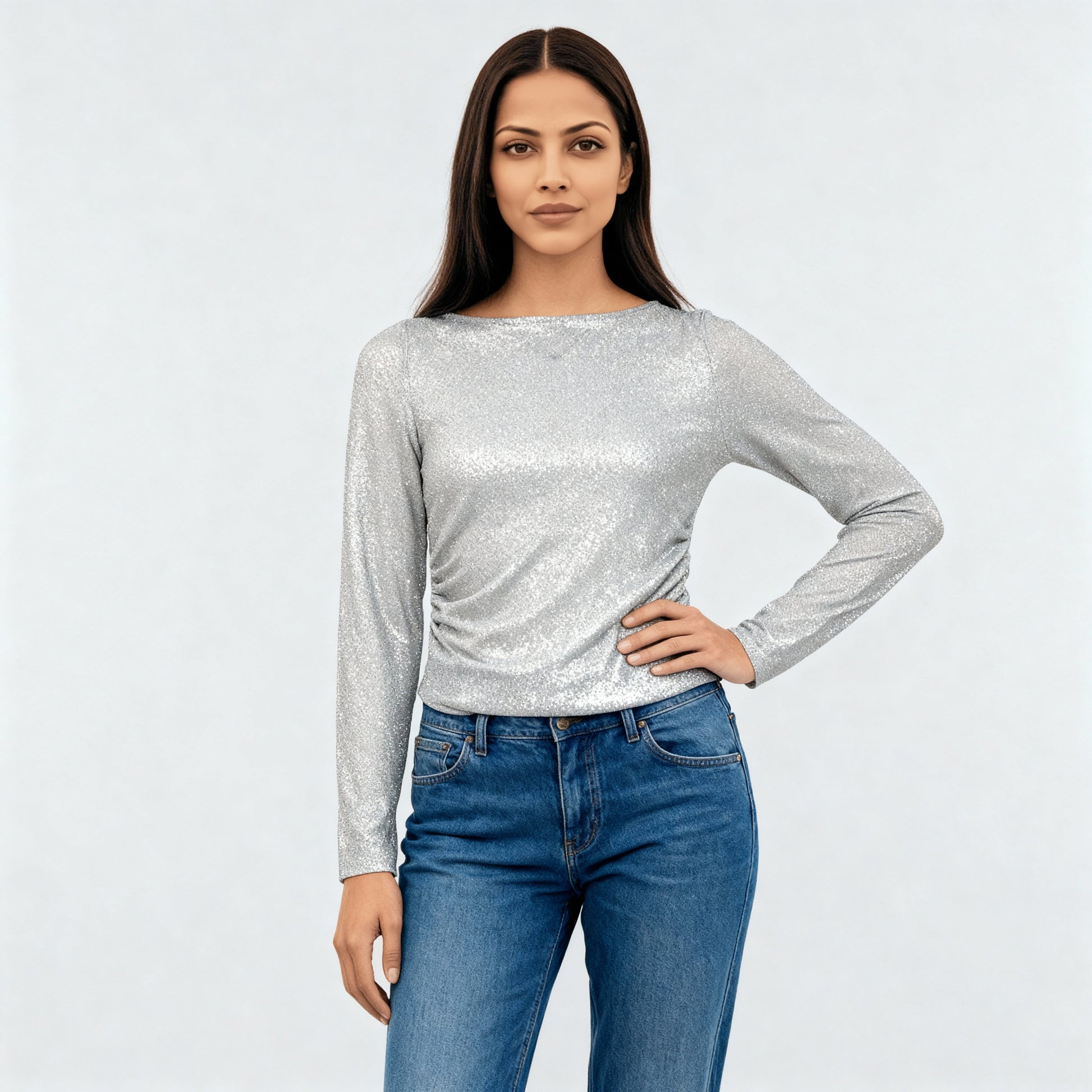 Side Ruched Fitted Betty Top