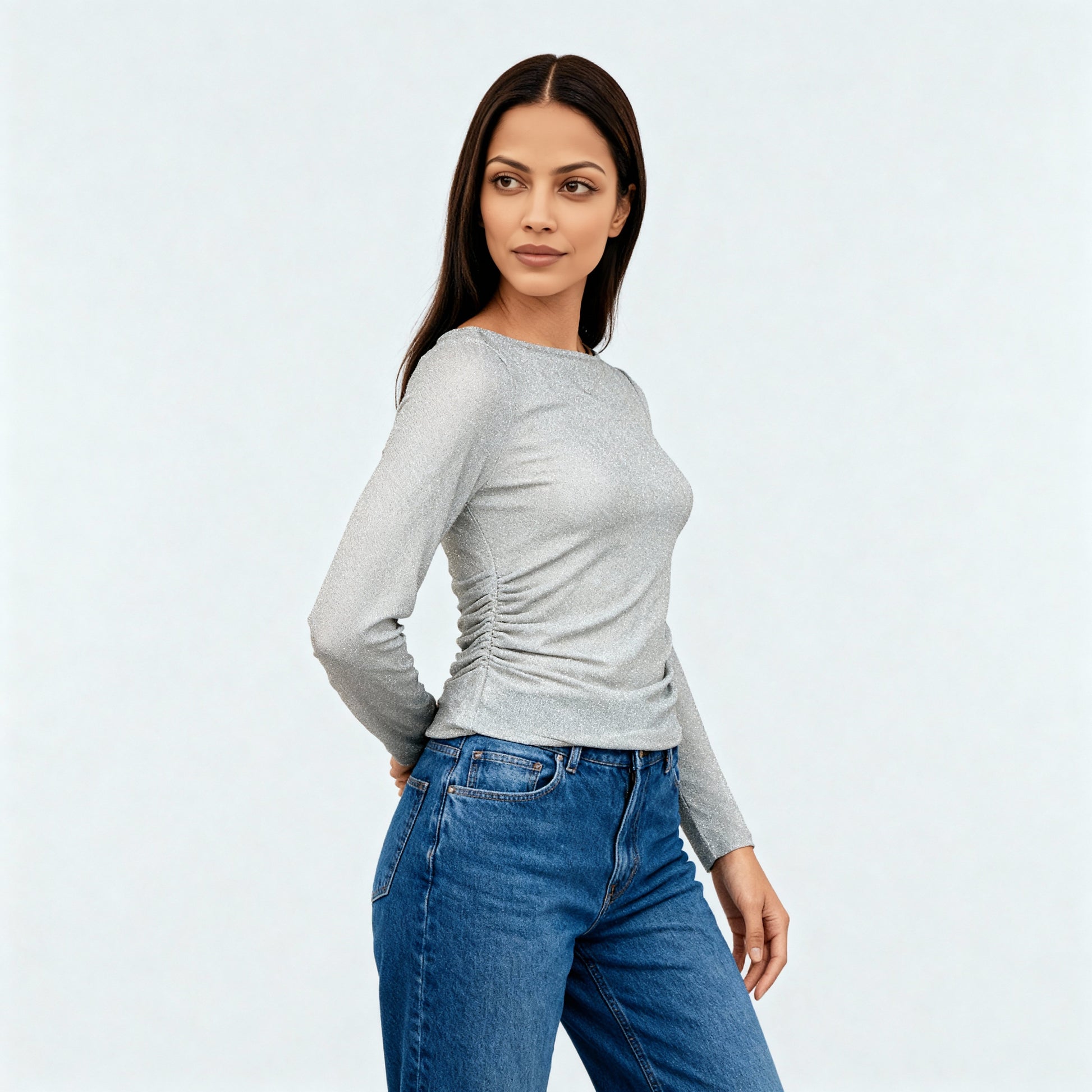 Side Ruched Fitted Betty Top