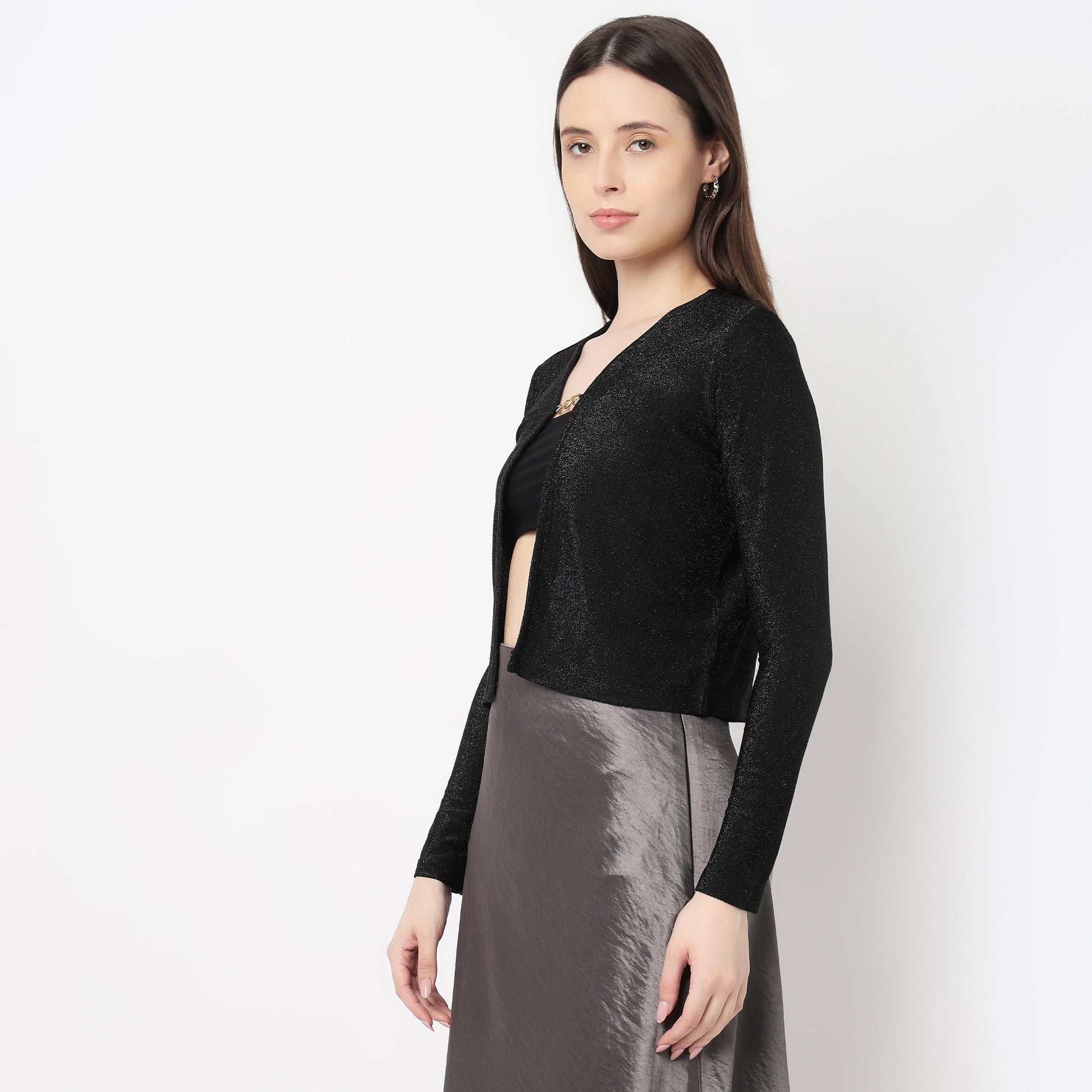 Embellished Cropped Shrug