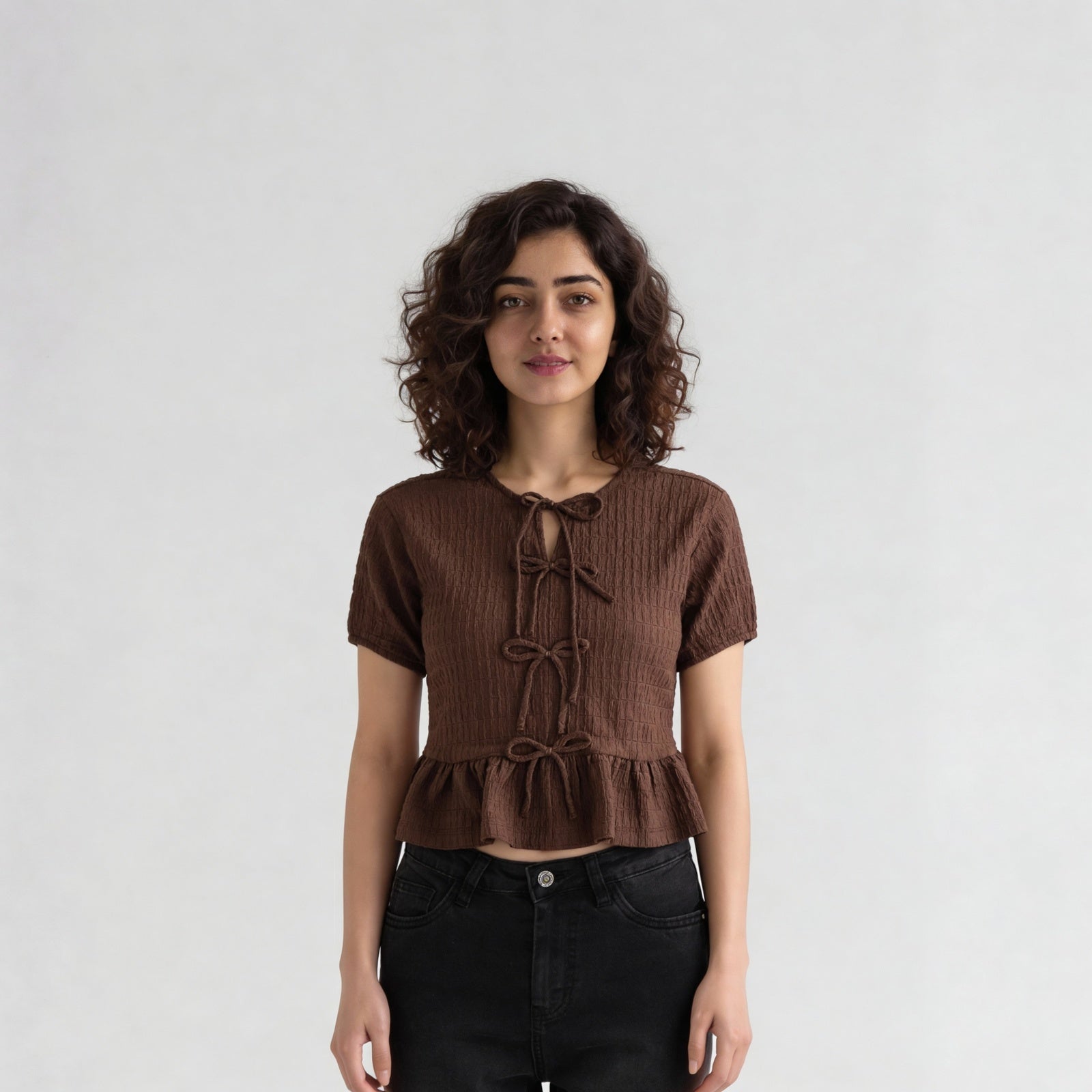 Slim Fit Short Sleeve Crop Top
